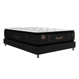 Colchón Confortop Pocket + Base Cama + Protector + Almohadas